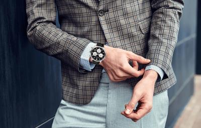 Movado Heritage Chronograph Black Dial Black Leather Strap Watch for Men - 3650005 Buy Now By Movado