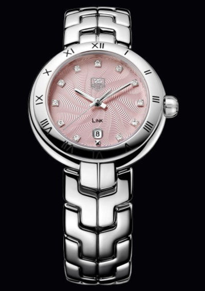 Tag Heuer Link Diamonds Pink Dial Silver Steel Strap Watch for Women - WAT1415.BA0954 Buy Now By Tag Heuer