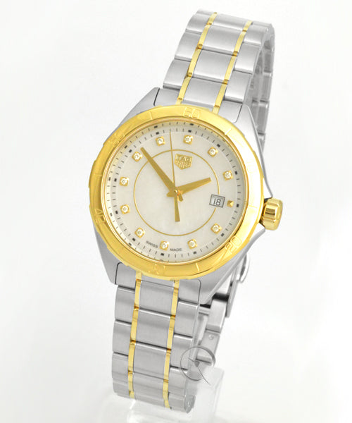 Tag Heuer Formula 1 Diamonds Mother of Pearl White Dial Two Tone Steel Strap Watch for Women - WBJ1421.BB0648 Buy Now By Tag Heuer