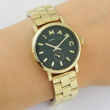 Marc Jacobs Baker Green Dial Gold Steel Strap Watch for Women - MBM3249 Buy Now By Marc Jacobs
