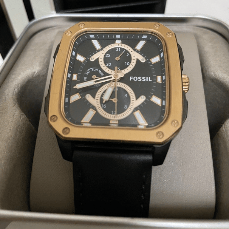 Fossil Multifunction Black Dial Black Leather Strap Watch for Men - BQ2654 Buy Now By Fossil