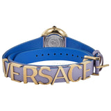 Versace V-Flare Silver Dial Purple Leather Strap Watch for Women - VEBN00318 Buy Now By Versace
