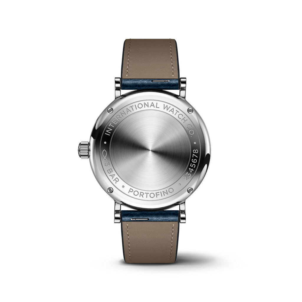 IWC Portofino Automatic Silver Dial Blue Leather Strap Watch for Women - IW357411 Buy Now By IWC