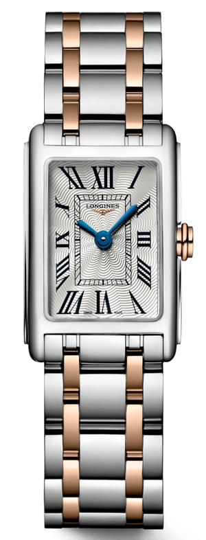 Longines Dolcevita 18K Gold Silver Dial Two Tone Steel Strap Watch for Women - L5.258.5.71.7 Buy Now By Longines