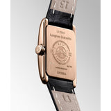 Longines Dolcevita Diamonds Mother of Pearl White Dial Black Leather Strap Watch for Women - L5.258.8.87.0 Buy Now By Longines