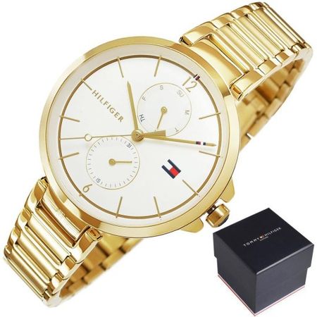 Tommy Hilfiger Angela White Dial Gold Steel Strap Watch for Women - 1782128 Buy Now By Tommy Hilfiger