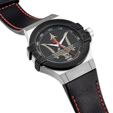 Maserati Potenza Black Dial Black Leather Strap Watch For Men - R8851108001 Buy Now By Maserati