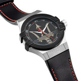 Maserati Potenza Black Dial Black Leather Strap Watch For Men - R8851108001 Buy Now By Maserati