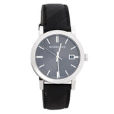 Burberry The City Grey Dial Black Leather Strap Watch for Men - BU9030 Buy Now By Burberry
