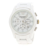 Emporio Armani Chronograph Ceramic White Dial Watch For Women - AR1403 Buy Now By Emporio Armani