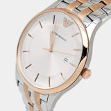 Emporio Armani Lambda Analog Silver Dial Two Tone Steel Strap Watch For Men - AR11044 Buy Now By Emporio Armani