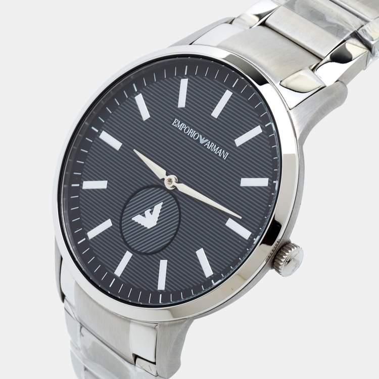 Emporio Armani Renato Quartz Black Dial Silver Steel Strap Watch For Men - AR11118 Buy Now By Emporio Armani