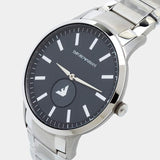 Emporio Armani Renato Quartz Black Dial Silver Steel Strap Watch For Men - AR11118 Buy Now By Emporio Armani
