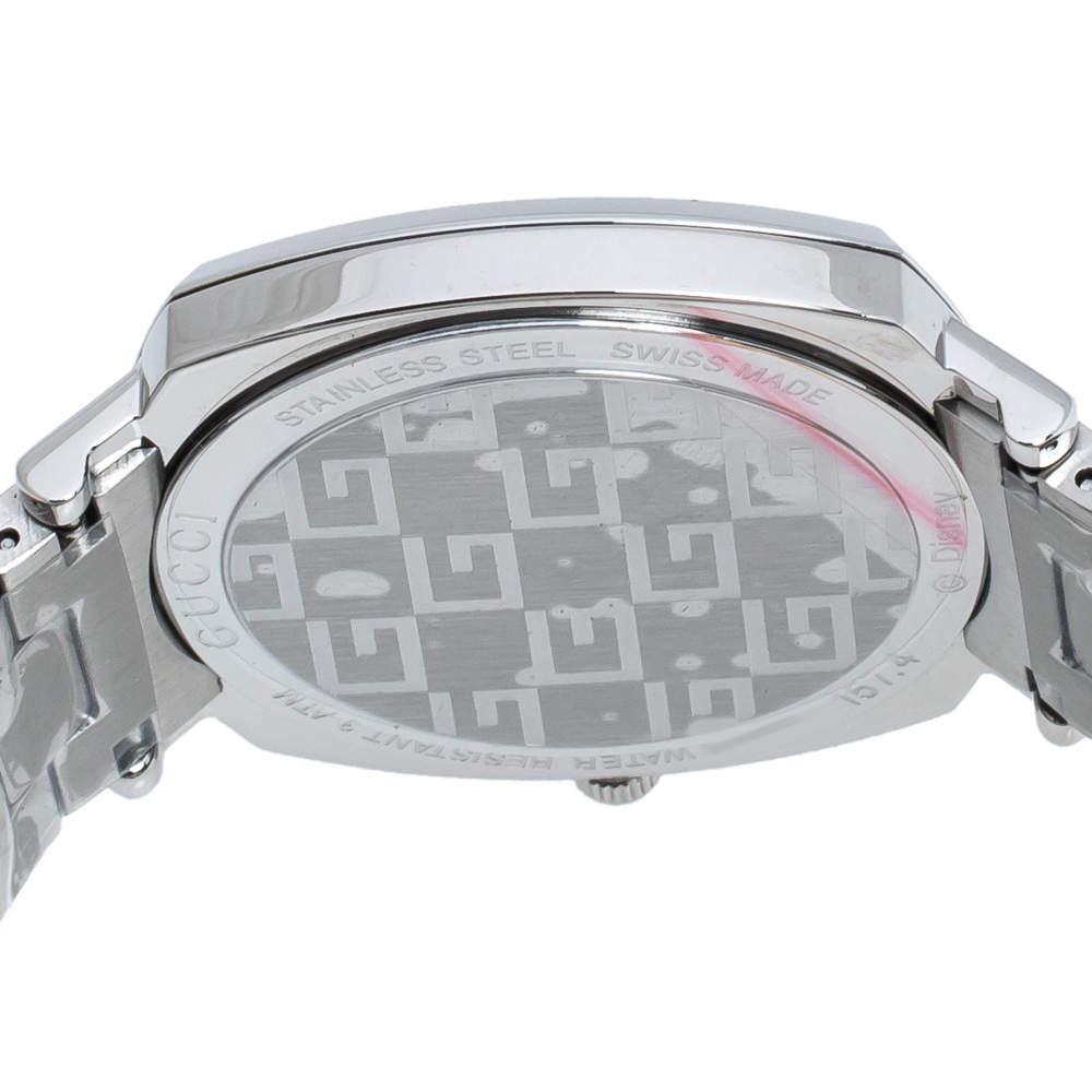 Gucci Grip Disney Mickey Mouse Silver Dial Silver Steel Strap Watch For Women - YA157418 Buy Now By Gucci