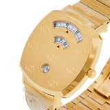 Gucci Grip Quartz Yellow Gold Dial Gold Steel Strap Unisex Watch - YA157409 Buy Now By Gucci