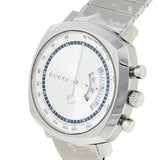Gucci Grip Collection Quartz Silver Dial Silver Steel Strap Watch For Men - YA157302 Buy Now By Gucci