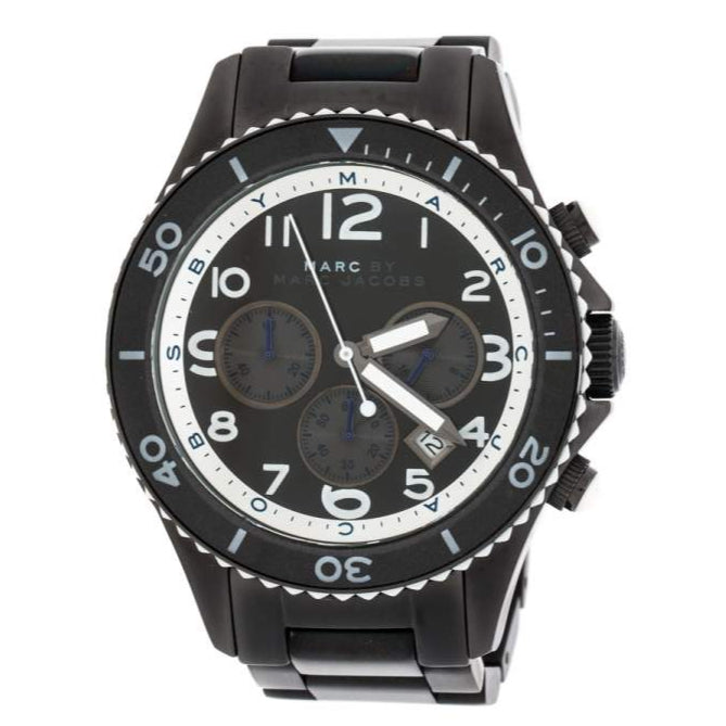 Marc Jacobs Rock Chronograph Limited Edition Gray Dial Gray Steel Strap Watch for Women - MBM5025 Buy Now By Marc Jacobs