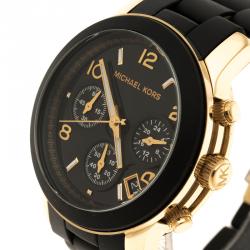 Michael Kors Runway Black Dial Black Silicone Strap Watch for Women - MK5191 Buy Now By Michael Kors