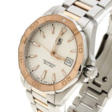 Tag Heuer Aquaracer Quartz White Dial Silver Strap Watch for Men - WAY1150.BD0911 Buy Now By Tag Heuer