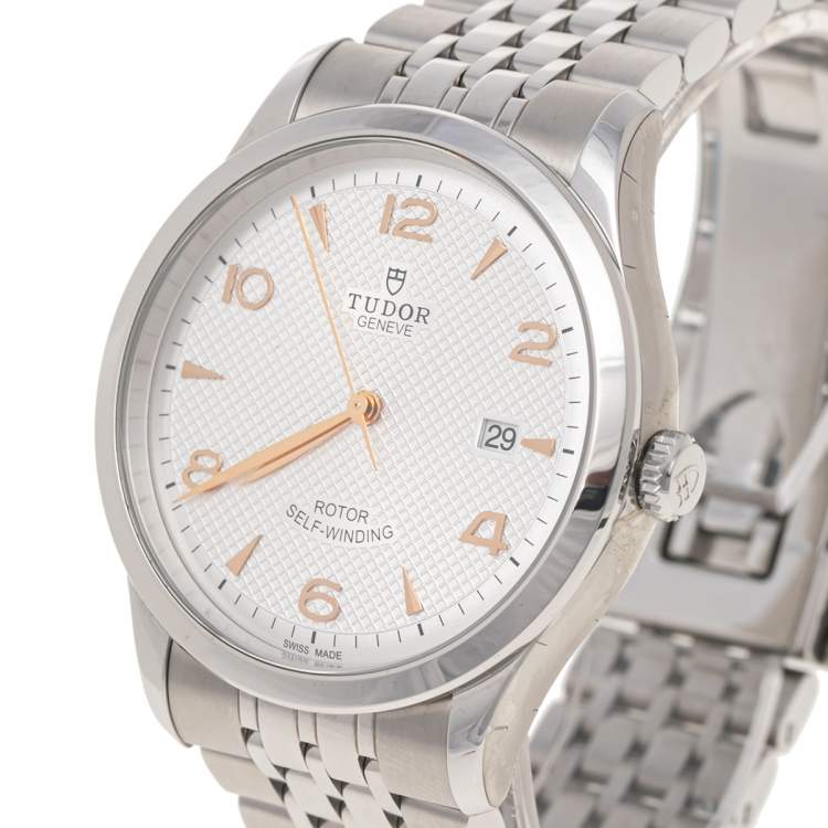 Tudor 1926 Automatic Silver Dial Silver Steel Strap Watch for Men - M91650-0001 Buy Now By Tudor