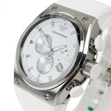 Emporio Armani Sportivo Analog Quartz White Dial White Rubber Strap Watch For Men - AR6103 Buy Now By Emporio Armani