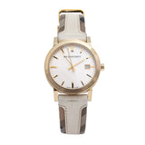 Burberry The City White Dial White Leather Strap Watch for Women - BU9015 Buy Now By Burberry
