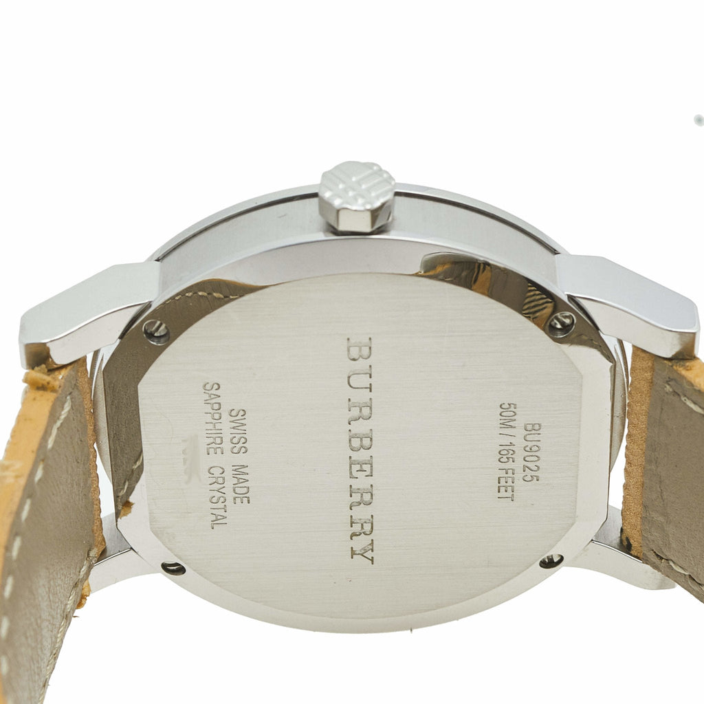 Burberry The City Silver Dial Brown Leather Strap Watch for Women - BU9025 Buy Now By Burberry