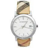 Burberry The City Silver Dial Brown Leather Strap Watch for Women - BU9025 Buy Now By Burberry