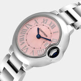 Cartier Ballon Bleu de Cartier Pink Dial Silver Steel Strap Watch for Women - W6920038 Buy Now By Cartier