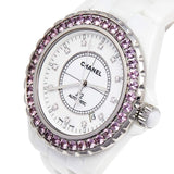 Chanel J12 Quartz Diamonds Mother of Pearl White Dial White Steel Strap Watch for Women - J12 H3243 Buy Now By Chanel