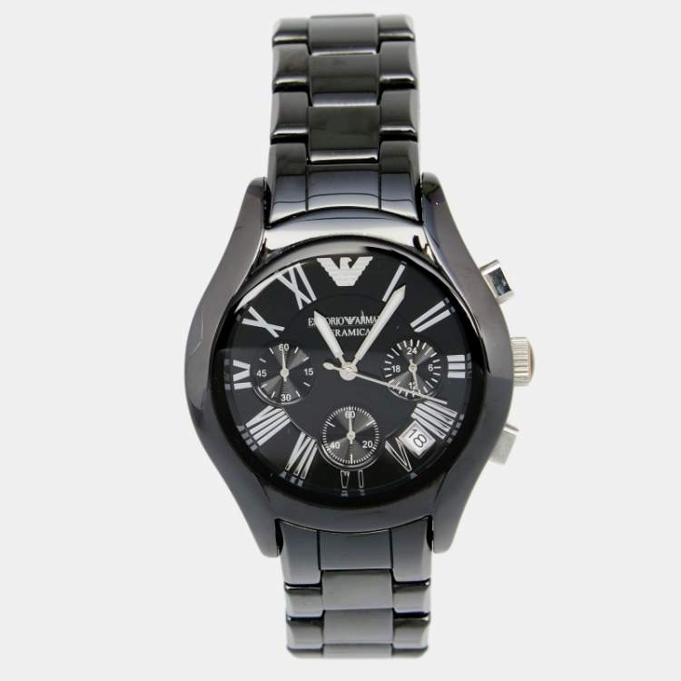 Emporio Armani Black Ceramic Dial Ceramic Strap Watch For Women - AR1401 Buy Now By Emporio Armani