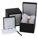 Gucci G Timeless Quartz Mother of Pearl Dial Gold Steel Strap Watch For Women - YA1265021 Buy Now By Gucci