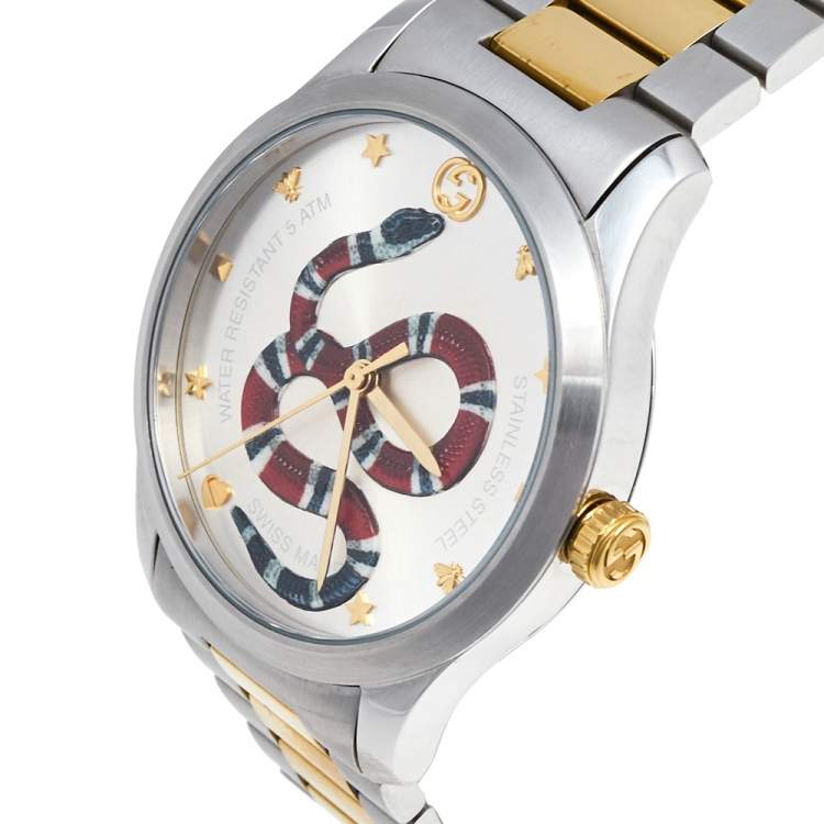 Gucci G Timeless Quartz Stainless Steel Silver Dial 27mm Watch For Women - YA126591 Buy Now By Gucci