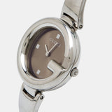 Gucci Guccissima Brown Dial Silver Steel Strap Watch For Women - YA134302 Buy Now By Gucci