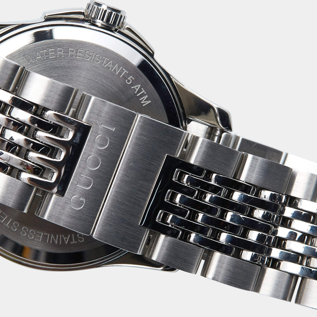 Gucci G Timeless Diamonds Mother of Pearl Dial Silver Mesh Bracelet Watch For Women - YA126508 Buy Now By Gucci