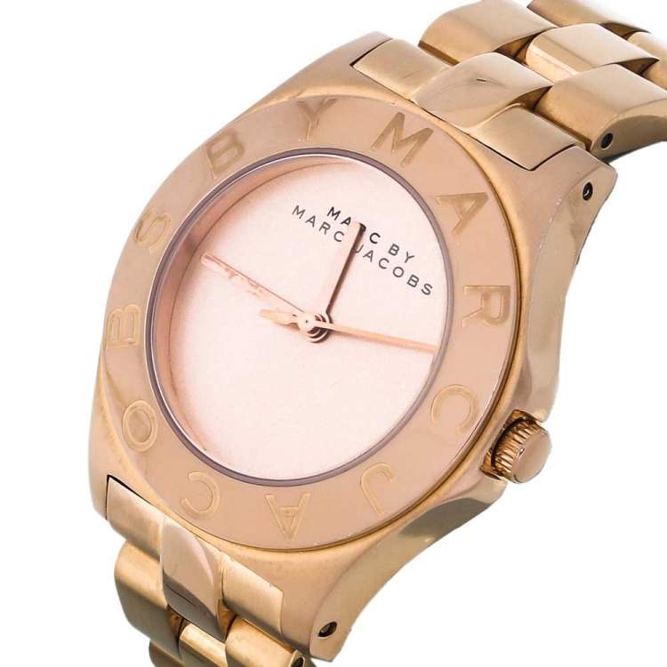 Marc Jacobs Blade Rose Gold Dial Rose Gold Steel Strap Watch for Women - MBM3127 Buy Now By Marc Jacobs