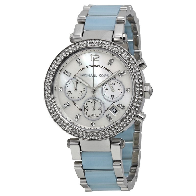 Michael Kors Parker White Dial Two Tone Steel Strap Watch for Women - MK6138 Buy Now By Michael Kors