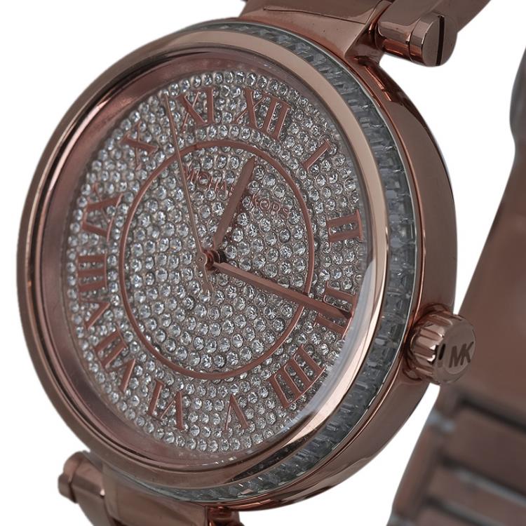 Michael Kors Skylar Rose Gold Dial Rose Gold Steel Strap Watch for Women - MK5868 Buy Now By Michael Kors