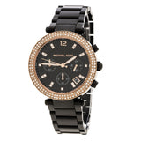 Michael Kors Parker Diamonds Black Dial Black Steel Strap Watch for Women - MK5885 Buy Now By Michael Kors