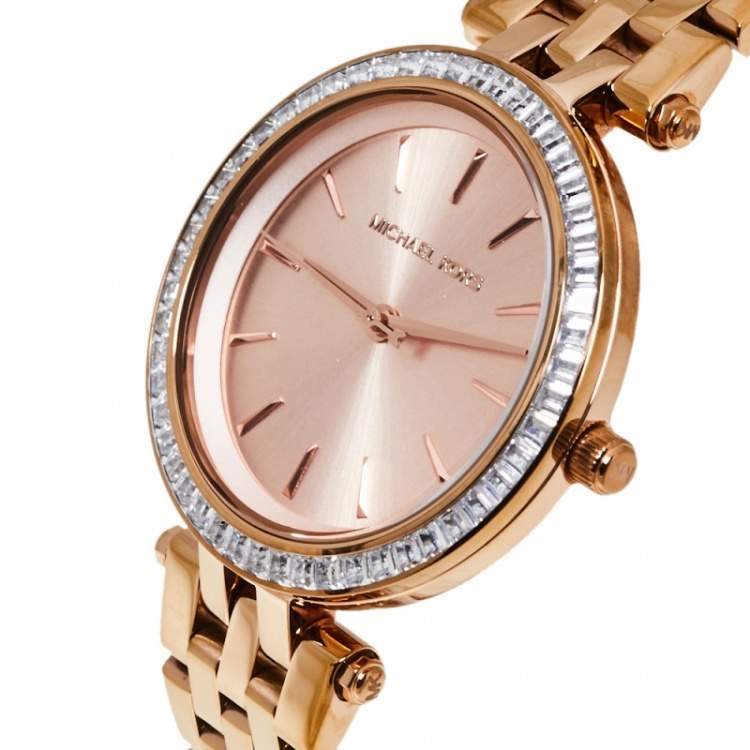 Michael Kors Darci Rose Gold Dial Rose Gold Stainless Steel Strap Watch for Women - MK3366 Buy Now By Michael Kors