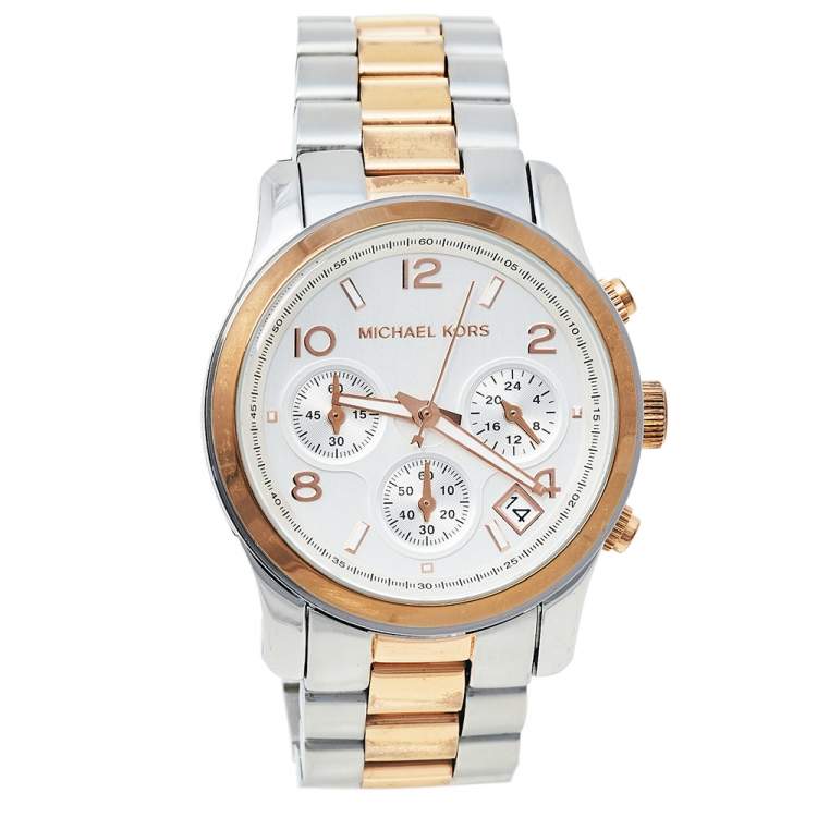Michael Kors Runway Silver Dial Two Tone Steel Strap Watch for Women - MK5315 Buy Now By Michael Kors