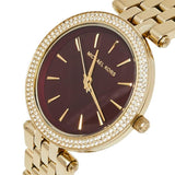 Michael Kors Darci Quartz Mother of Pearl Red Dial Gold Steel Strap Watch For Women - MK3583 Buy Now By Michael Kors