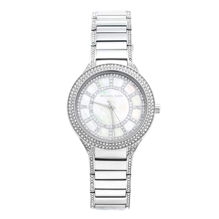 Michael Kors Kerry Silver Tone Silver Steel Strap Watch for Women - MK3311 Buy Now By Michael Kors