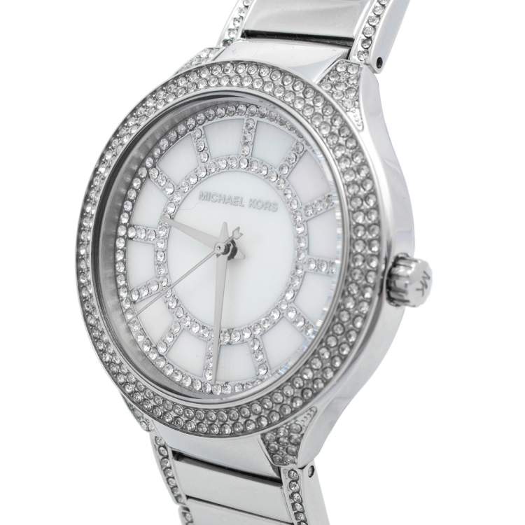 Michael Kors Kerry Silver Tone Silver Steel Strap Watch for Women - MK3311 Buy Now By Michael Kors