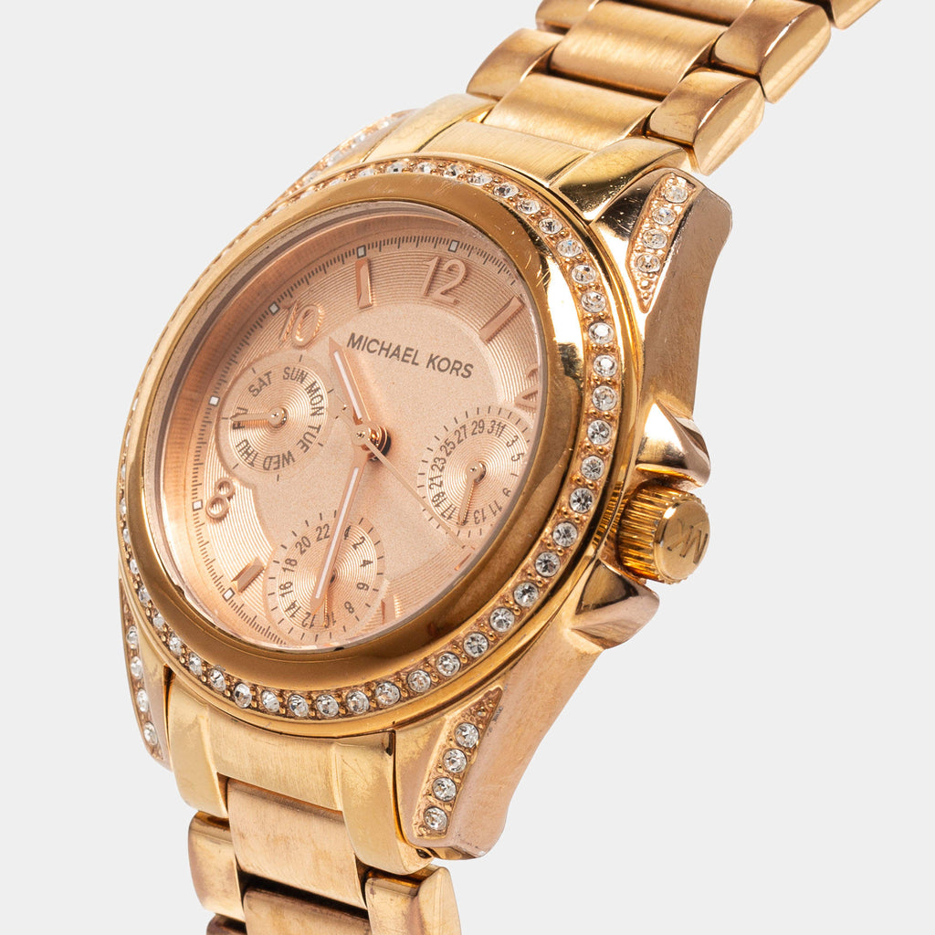 Michael Kors Blair Rose Gold Dial Rose Gold Steel Strap Watch for Women - MK5613 Buy Now By Michael Kors