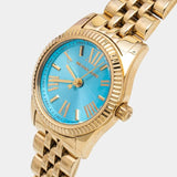 Michael Kors Lexington Quartz Blue Dial Gold Steel Strap Watch For Women - MK3271 Buy Now By Michael Kors