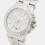 Michael Kors Dylan Glitz Chronograph White Dial Silver Steel Strap Watch For Women - MK5411 Buy Now By Michael Kors