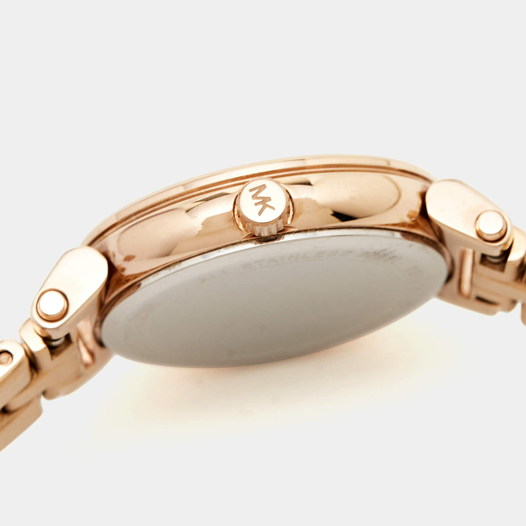 Michael Kors Charley Three-Hand Analog Rose Gold Dial Rose Gold Steel Strap Watch for Women - MK4400 Buy Now By Michael Kors