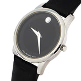Movado Museum Classic Black Dial Black Leather Strap Watch For Women - 0606503 Buy Now By Movado