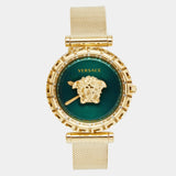 Versace Palazzo Empire Greca Green Dial Gold Mesh Bracelet Watch for Women - VEDV00819 Buy Now By Versace
